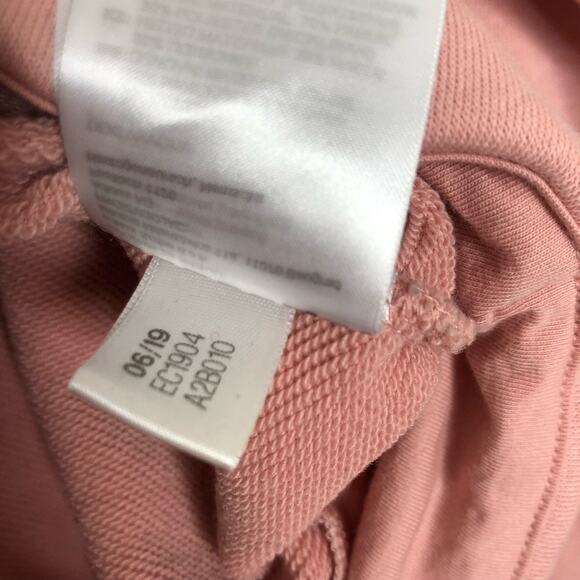 Adidas Bellista Wms Small LS Cropped Pink Pullover Sweatshirt Casual Activewear - Picture 9 of 9